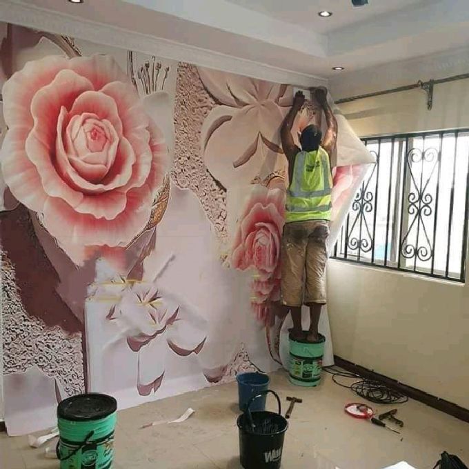 3D Wall Mural Installation at Shanzu 