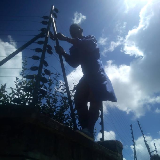 Electric fence installation complete