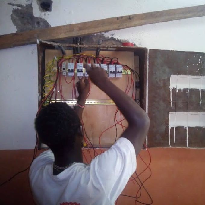 Ongoing electric wiring 