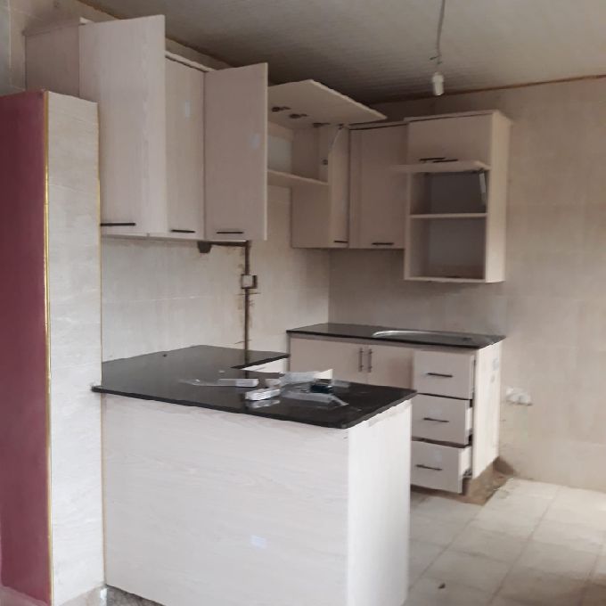 White MDF Kitchen Cabinet Fitting Services in Homa Bay