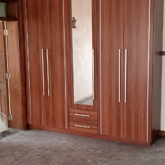 4 Door Laminated Wooden Wardrobe Installation in Eldoret 