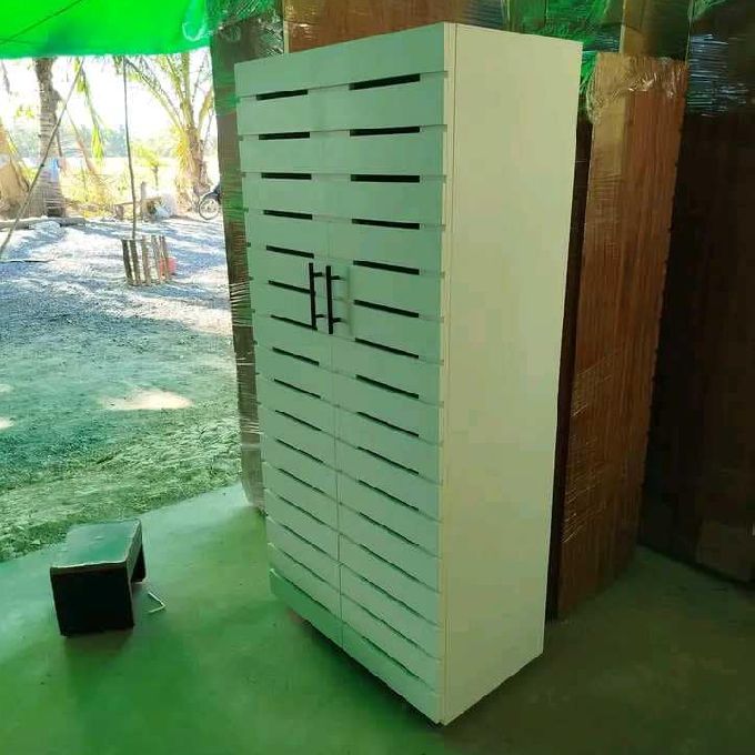Sale of a White Wooden Spacious Shoe Rack Cabinet in Limuru