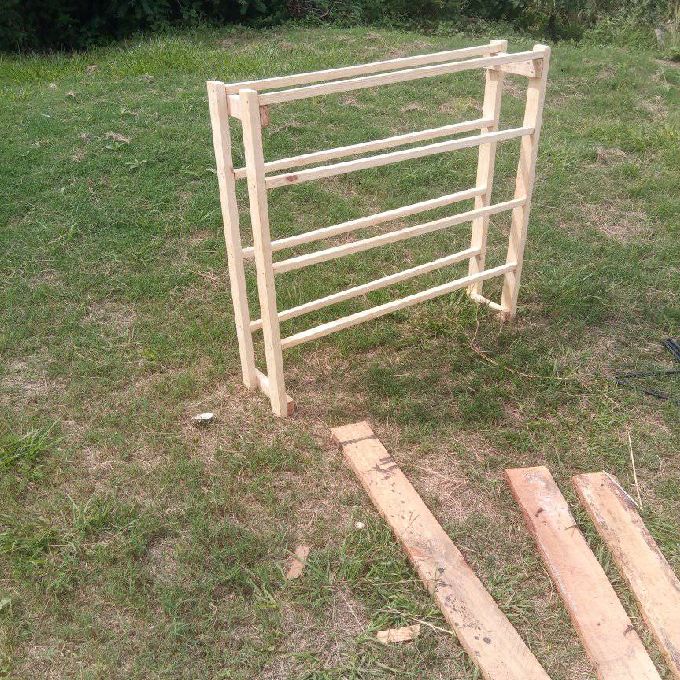 Sale & Delivery of a Wooden Shoe Rack to a Client in Langata