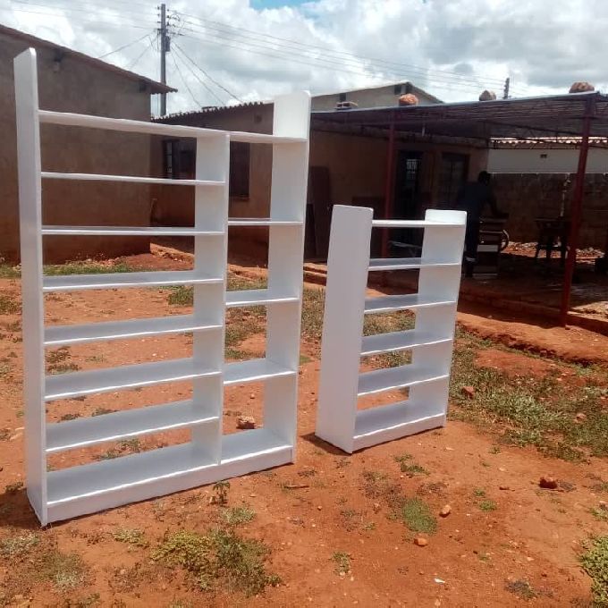 White Wooden Spacious Shoe Rack Joiners & Suppliers in Syokimau
