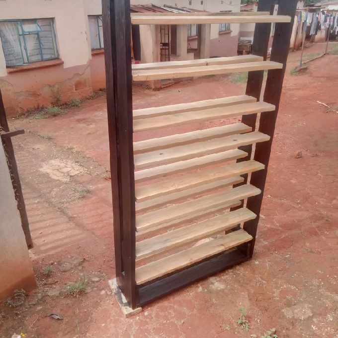 Sale of an American Walnut Wooden Shoe Rack to a Client in Kiambu Rd