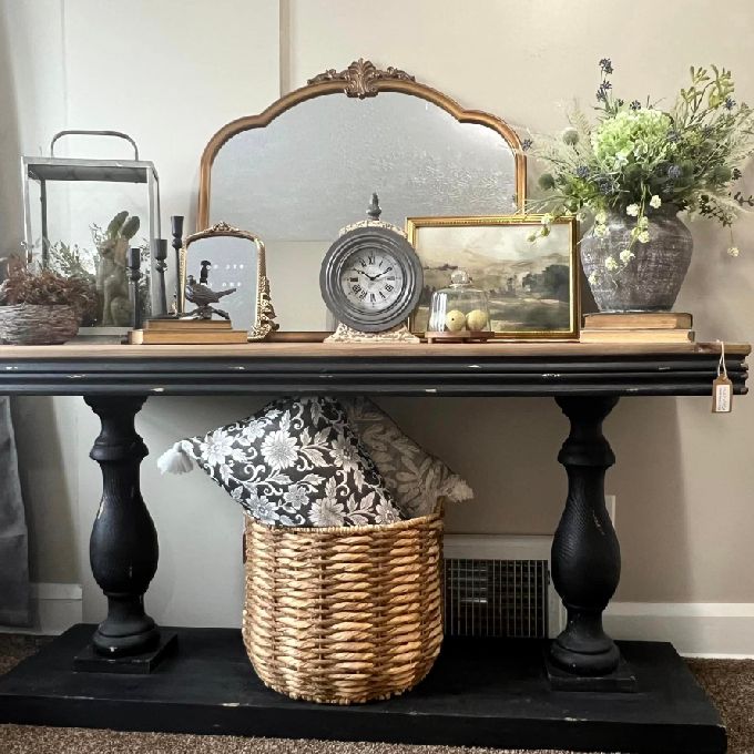 An African Wengai Wooden-Top Console Table for Sale in Lavington