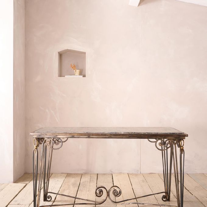 Sale & Delivery of a Fossil Marble & Metal Console Table in Kitengela