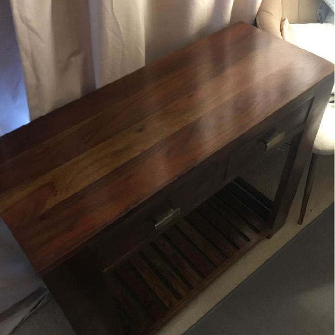 Sale of an American Walnut Wooden Console Table Cabinet in Ruai