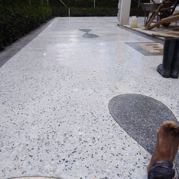 Installing Terrazzo for a floor of a Maisonette in Karen