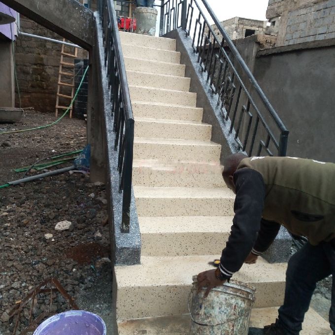 Installing Terrazzo on Stairs of a House in Ruai - Best Experts