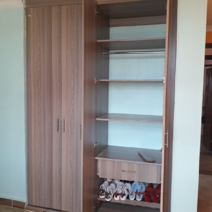 Installation of a Built In Wardrobe, Shelves and Drawers in Kitale