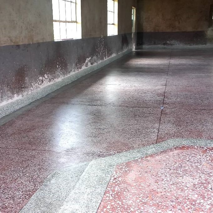 Terrazzo Flooring Installers for a School Dining Hall in Mwea