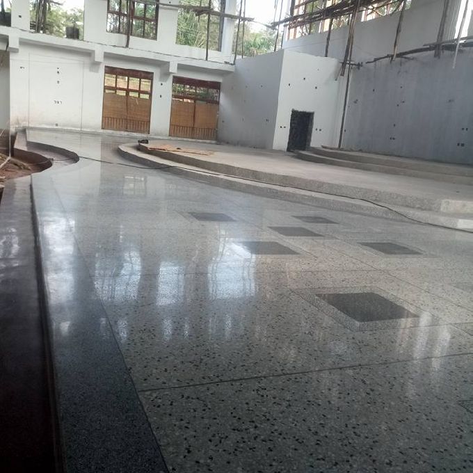 Installing Terrazzo on the Floor for a Church in Kikuyu