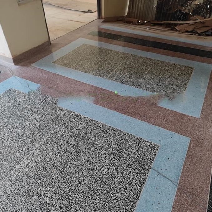 A Contract Installing Terrazzo on the Floor of a Hostel in Juja