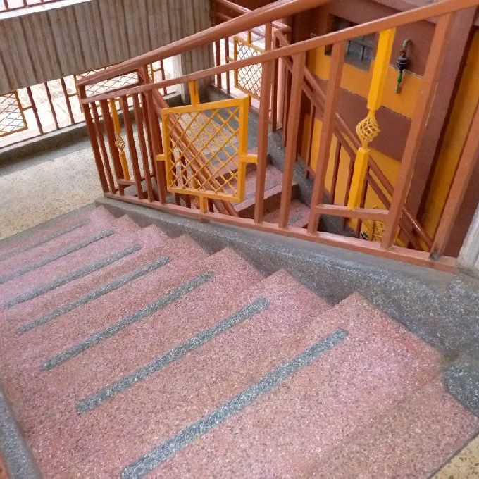 Terrazzo Installation on Stairs for a House in Kinoo