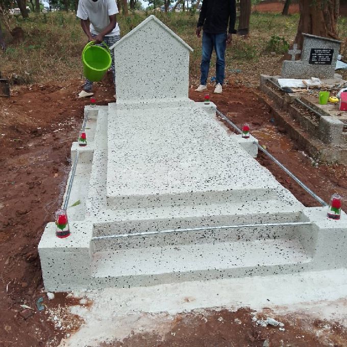 Terrazzo Installation & Finishing Services on a Grave in Homa Bay