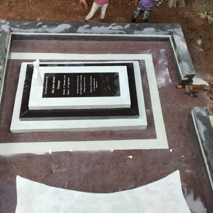 Terrazzo Installation & Decoration Services for a Grave in Kisauni