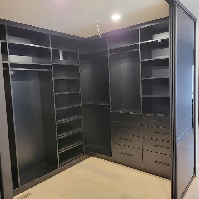 Sliding Door Walk-In Wardrobe Closet Installation in Kisimani