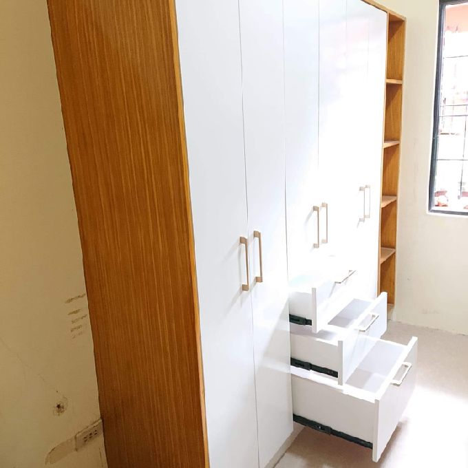 Installation of Wardrobe Shelves and Drawers in Miritini