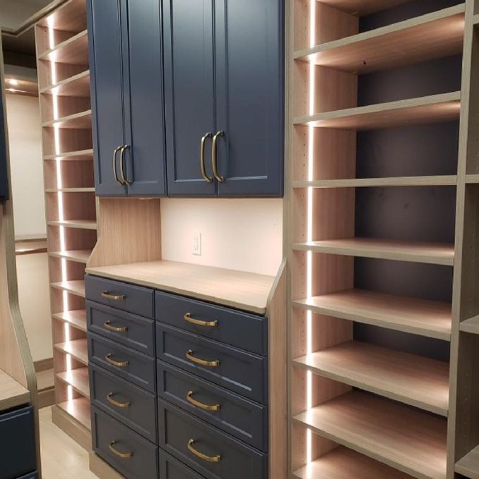 Fitting a Modern Walk-In Wardrobe Closet for a New House in Nyali