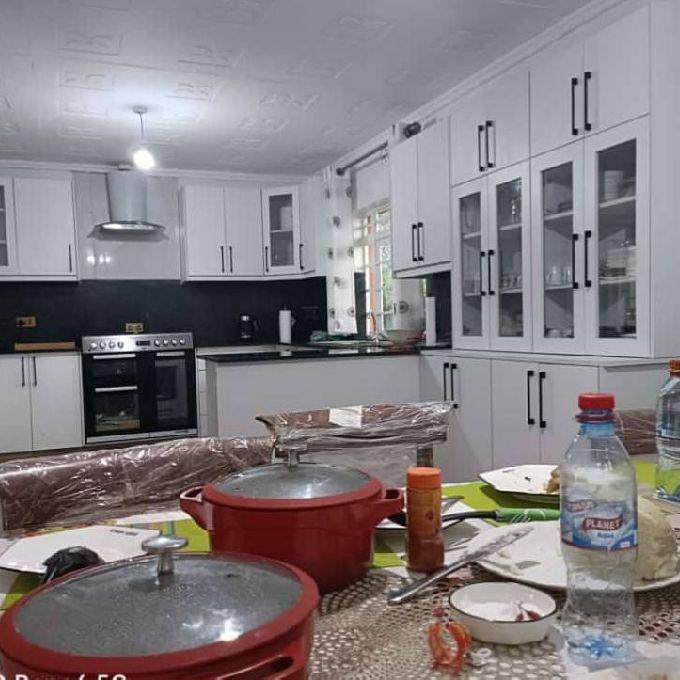Laminated White Kitchen Cabinet Specialists in Githingiri