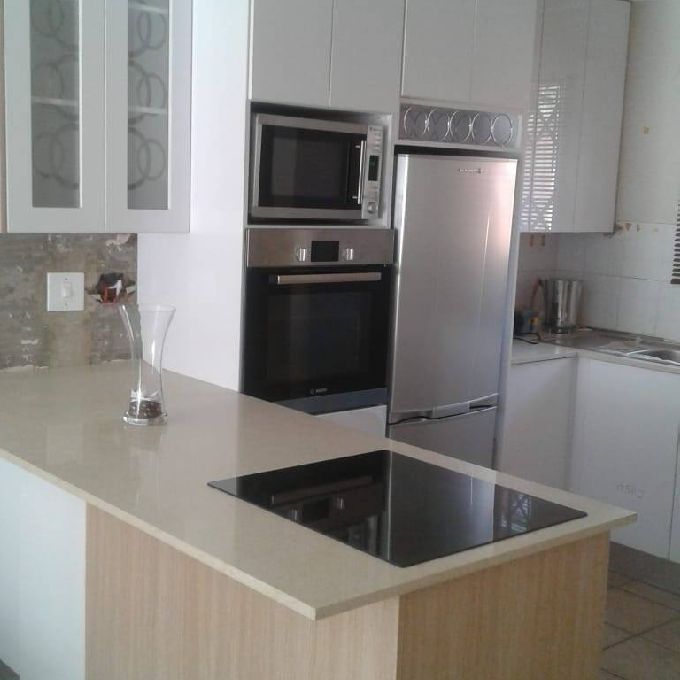 Beech & White Laminated MDF Kitchen Cabinet Fitting Experts in Huruma