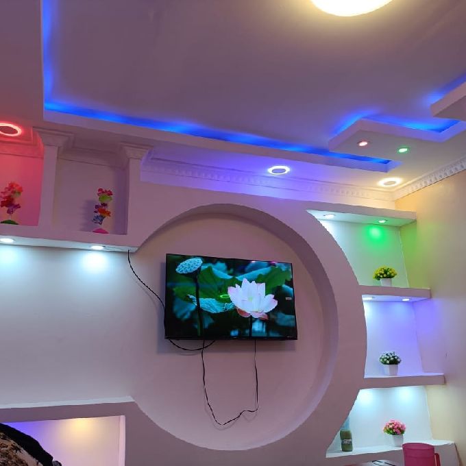 Modern Gypsum Tv Wall Unit Decorators for a Home in Karatina