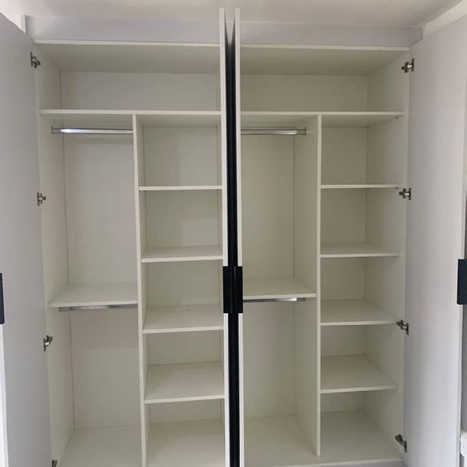 White Wardrobe Closet Cabinet Installation Project in Kitusuru