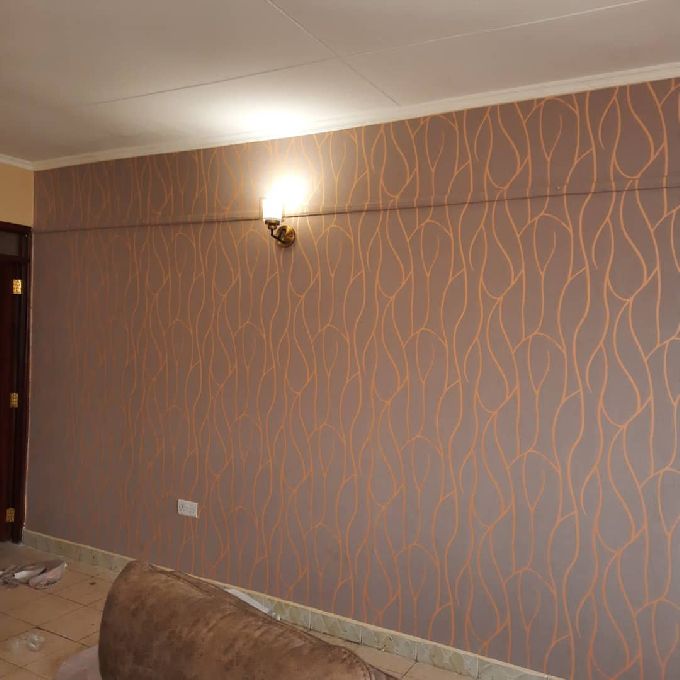 Installation of Wallpaper for a Residential House in Changamwe