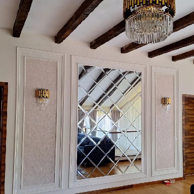 Fitting a Diamond Cut Mirror for a New Home in Miritini