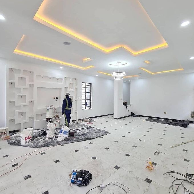 Gypsum Interior Decoration Project for a New Maisonette in Tudor