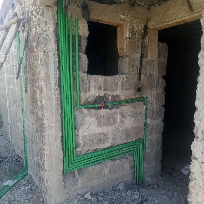 Pipe Fitting Work for a New Residential House in Magongo