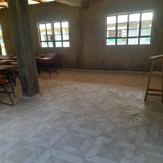 Installation of Tiles for New Classrooms at a School in Bomet