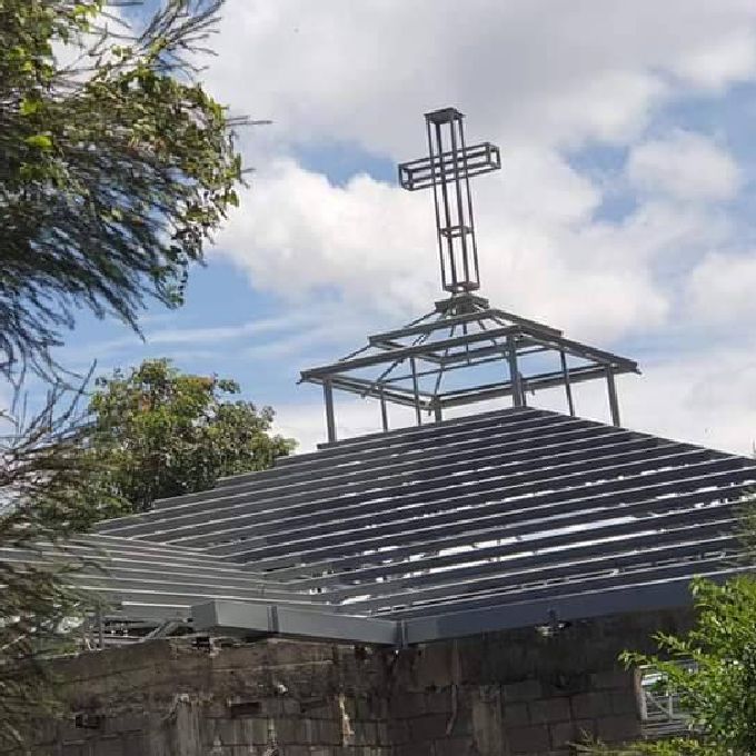 Steel Roof Installation Work for a New Church Muhoroni
