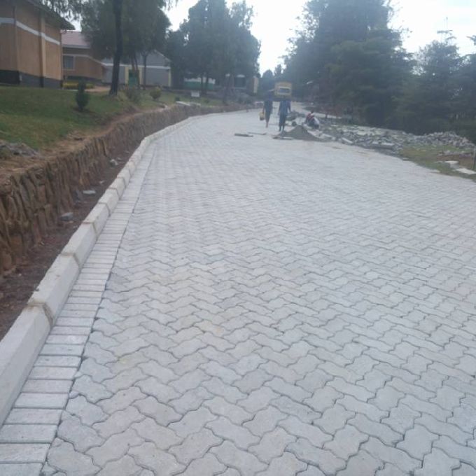 Installation of Cabros for Pathways Within a School in Kitale