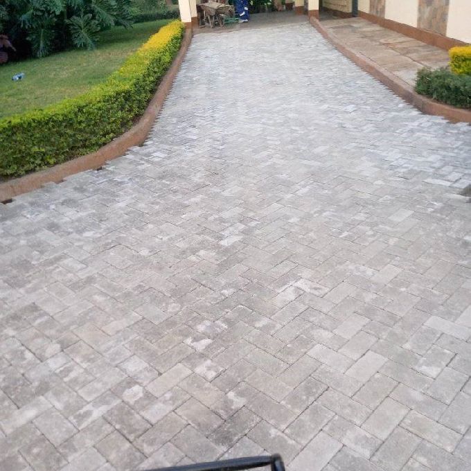 Home Walkway and Parking Lot Cabros Paving Work in Kericho