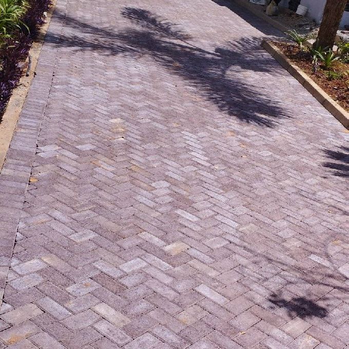 Installation of Cabros on the Compound of a Home in Juja