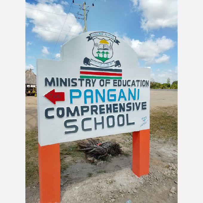 Art Painting Project for a School Sign in Pangani, Lamu