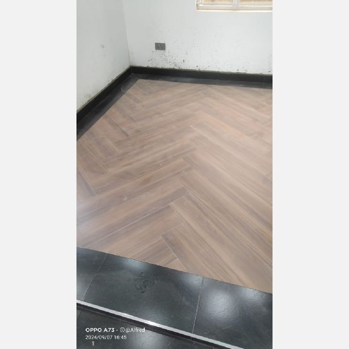 Installation of Woodlook Tiles for a Home in Utawala 